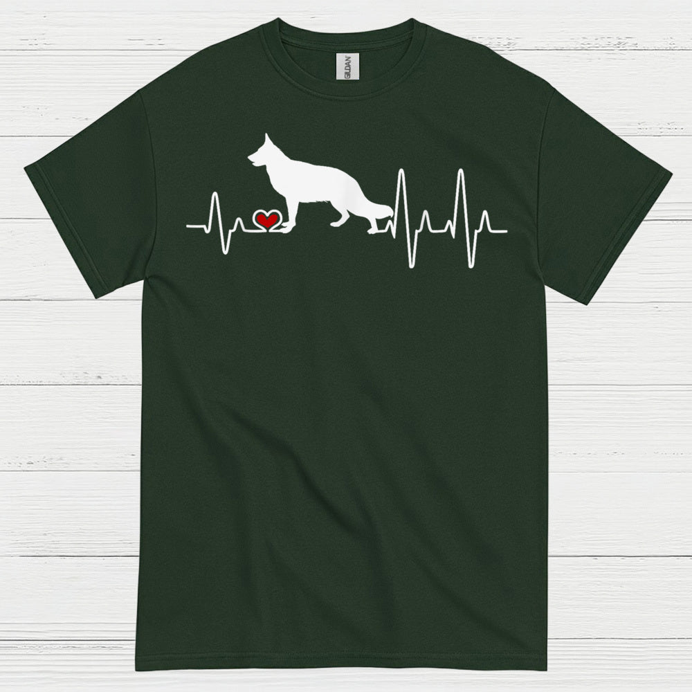 German Shepherd Heartbeat T Shirt