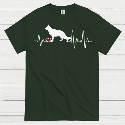 German Shepherd Heartbeat T Shirt