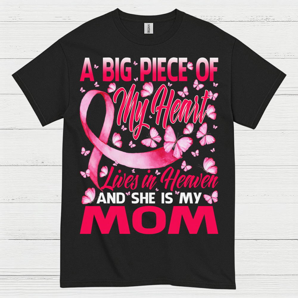 Breast Cancer Mom Memorial Butterfly T Shirt