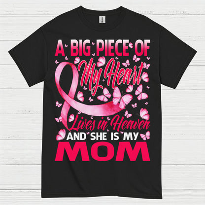 Breast Cancer Mom Memorial Butterfly T Shirt