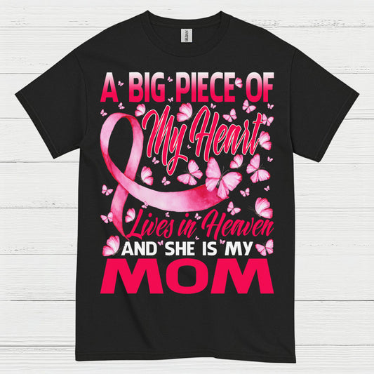 Breast Cancer Mom Memorial Butterfly T Shirt