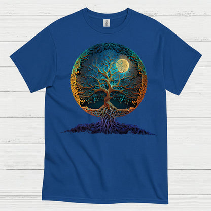 Tree Of Life Moon Art T Shirt