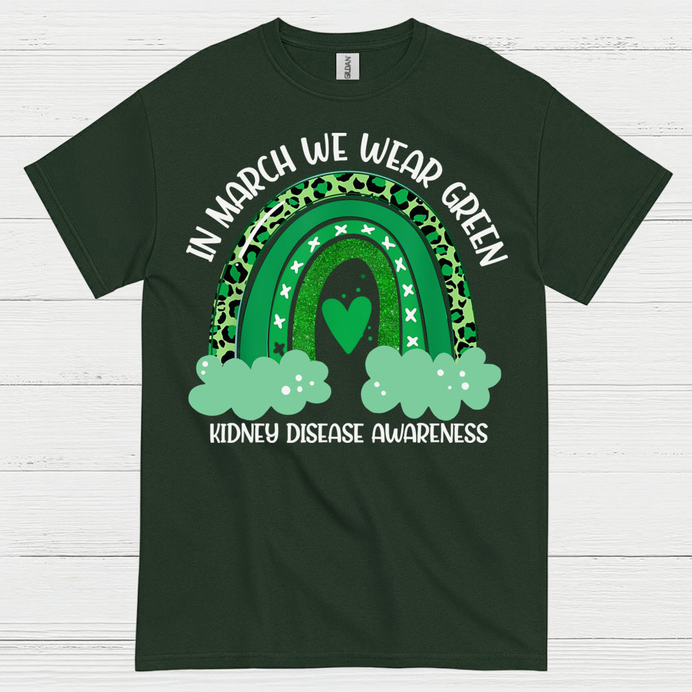 Kidney Disease Awareness Wear Green March T Shirt