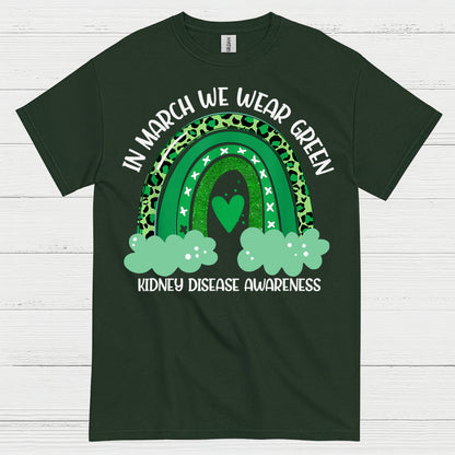 Kidney Disease Awareness Wear Green March T Shirt