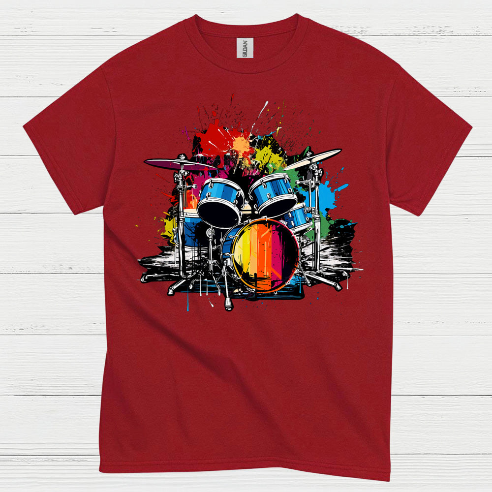 Color Splash Drums T Shirt