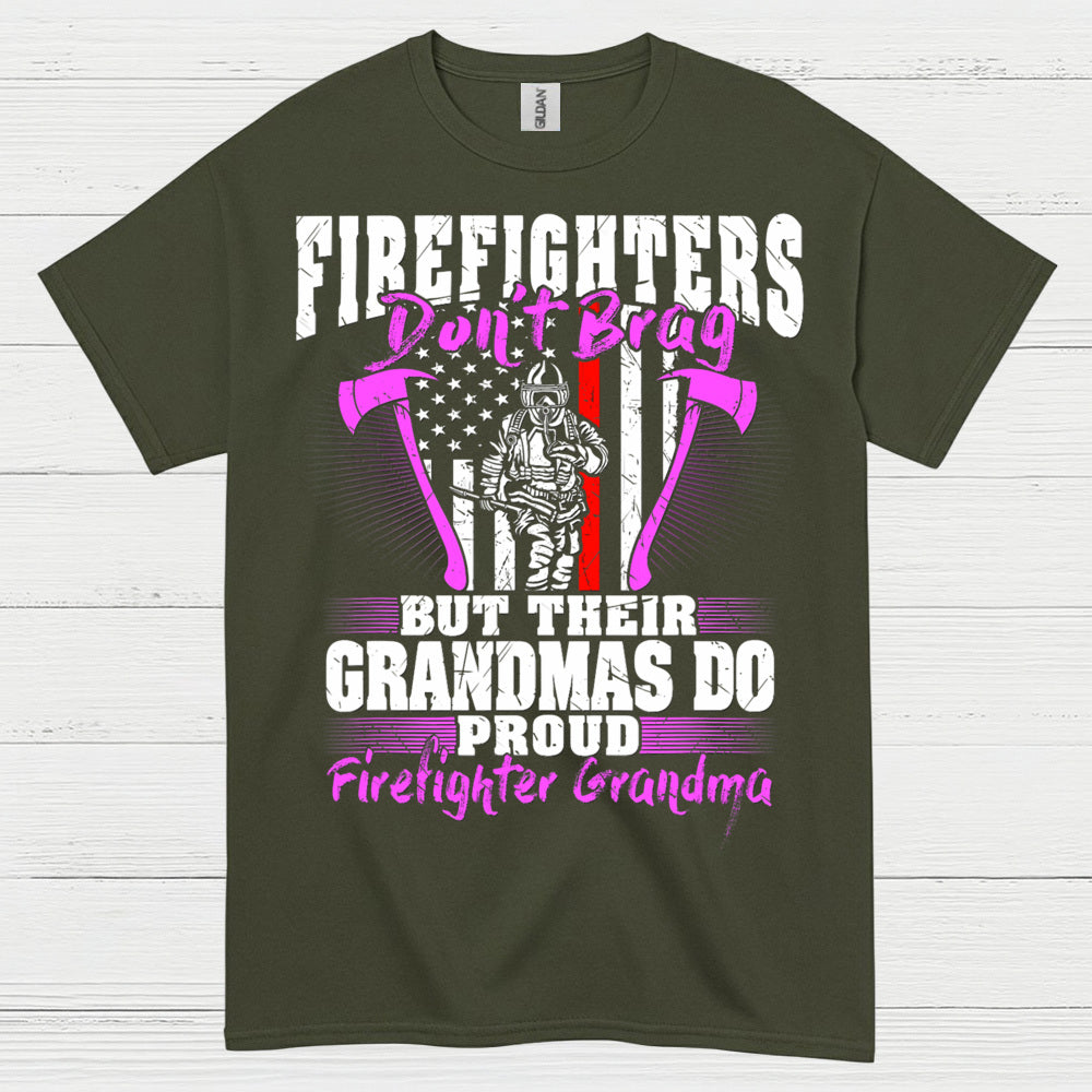 Firefighter Grandma Proud of My Firefighter T Shirt