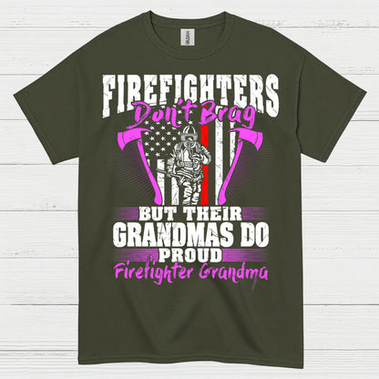 Firefighter Grandma Proud of My Firefighter T Shirt