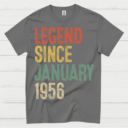 Legend Since January 1956 Birthday T Shirt