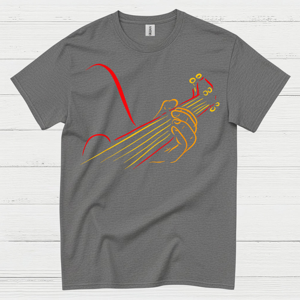 Minimalist Line Art Guitar T Shirt