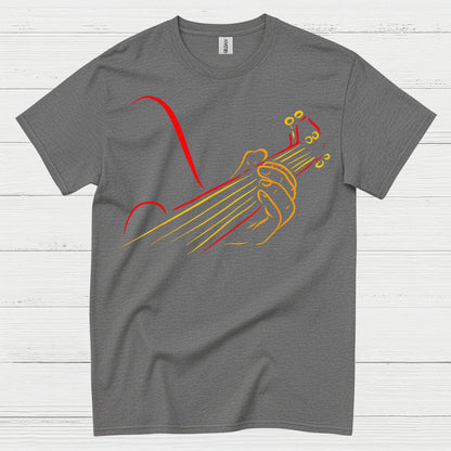 Minimalist Line Art Guitar T Shirt