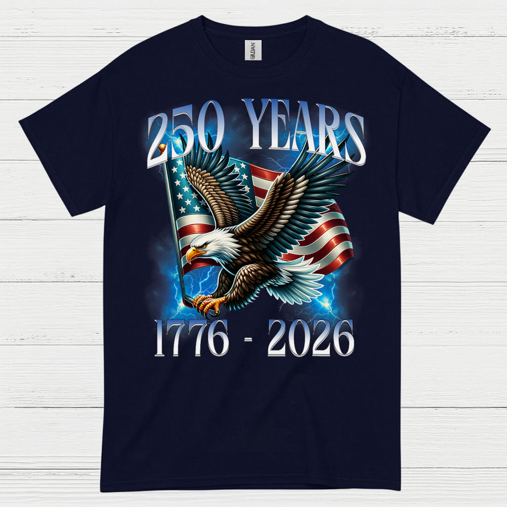250 Years American Eagle Patriotic Anniversary T Shirt