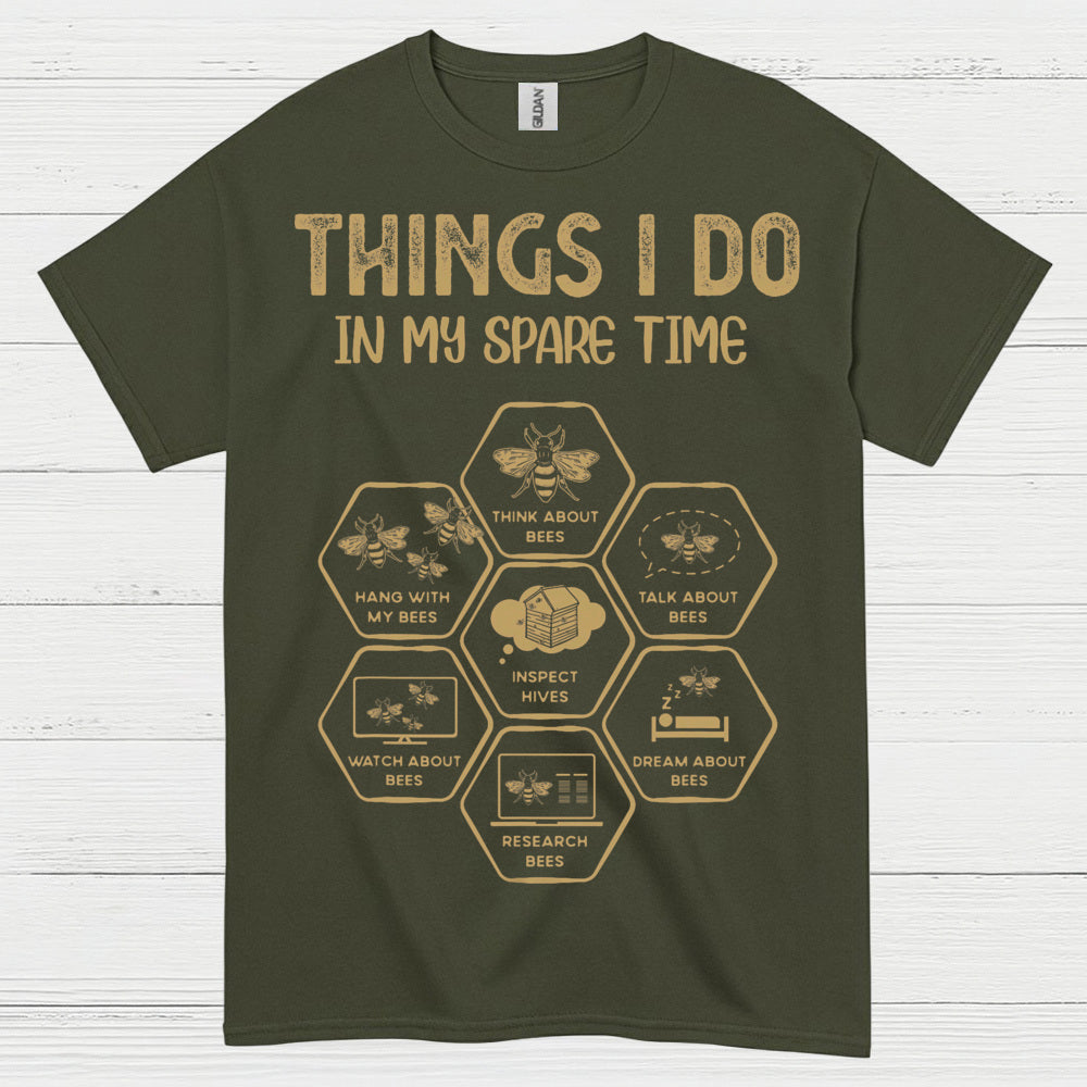 Bee Lover Spare Time Humor T Shirt