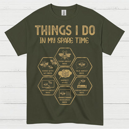 Bee Lover Spare Time Humor T Shirt