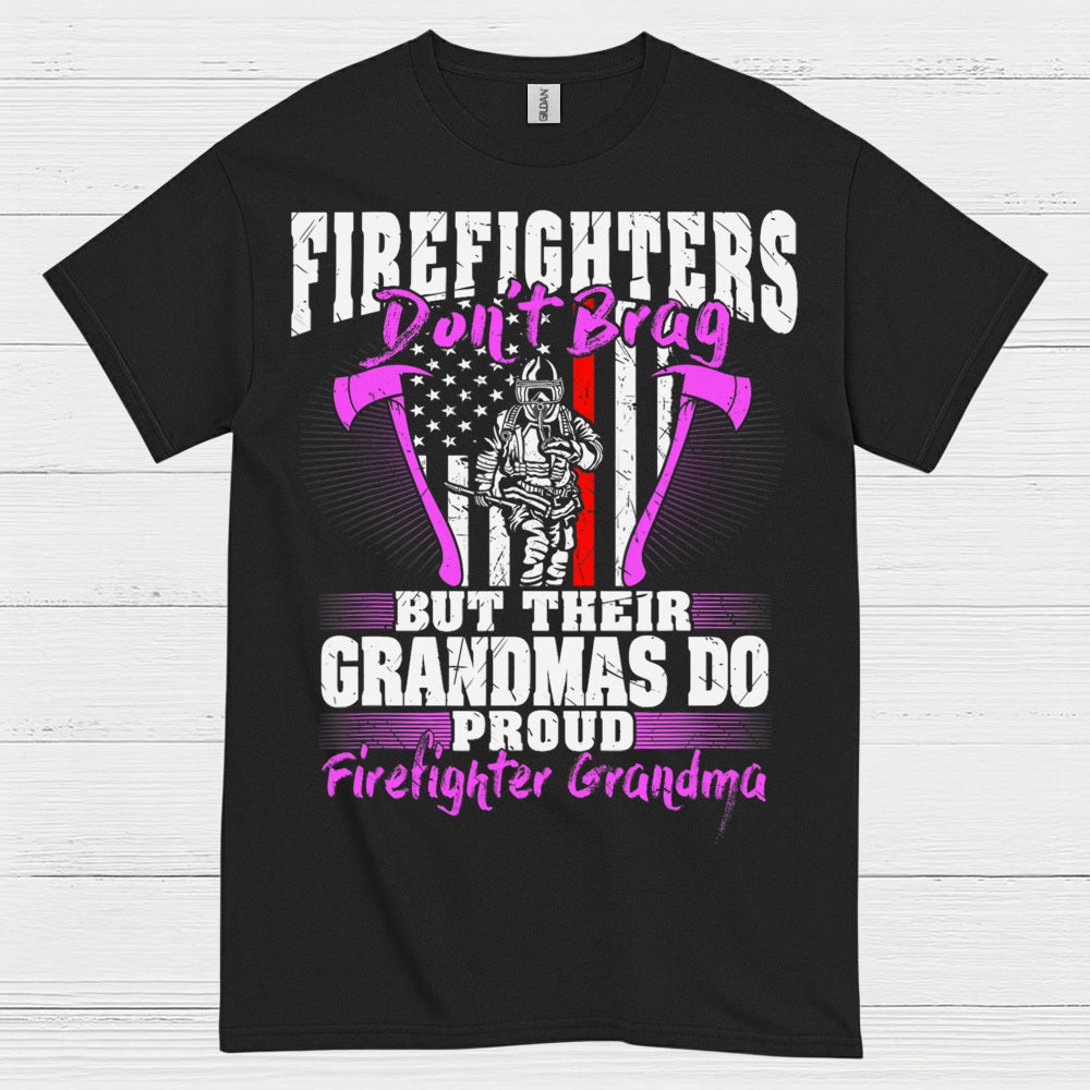 Firefighter Grandma Proud of My Firefighter T Shirt