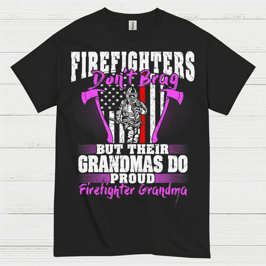 Firefighter Grandma Proud of My Firefighter T Shirt