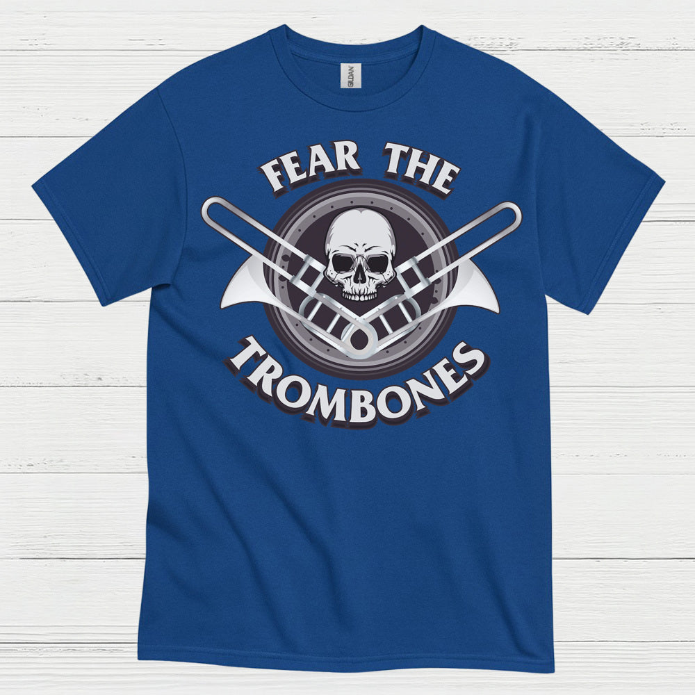 Fear The Trombones Skull T Shirt
