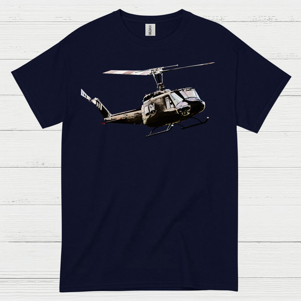 UH-1 Huey Classic Military Helicopter T Shirt