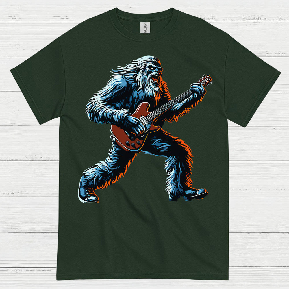 Rock Guitar Bigfoot T Shirt