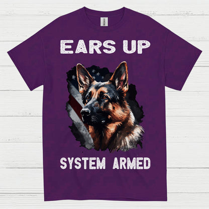 Alert Shepherd Guard Dog T Shirt