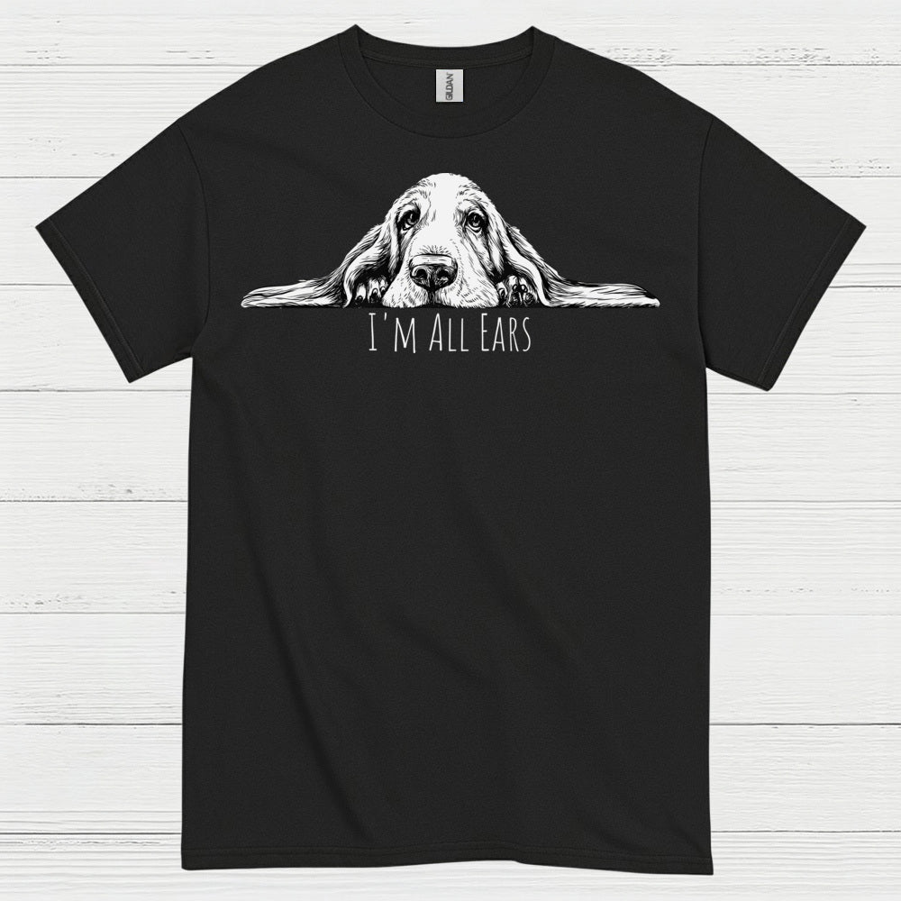 Im All Ears Funny Dog Graphic T Shirt
