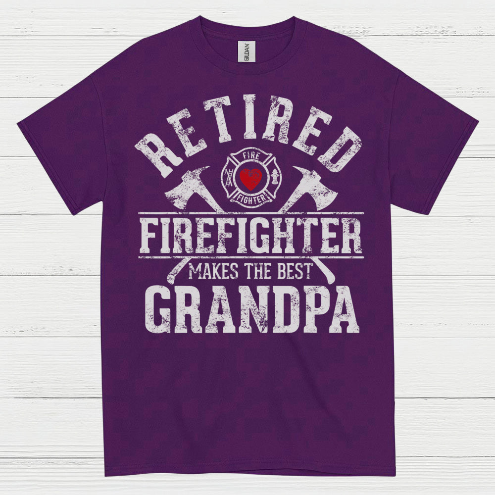 Retired Firefighter Makes The Best Grandpa T Shirt