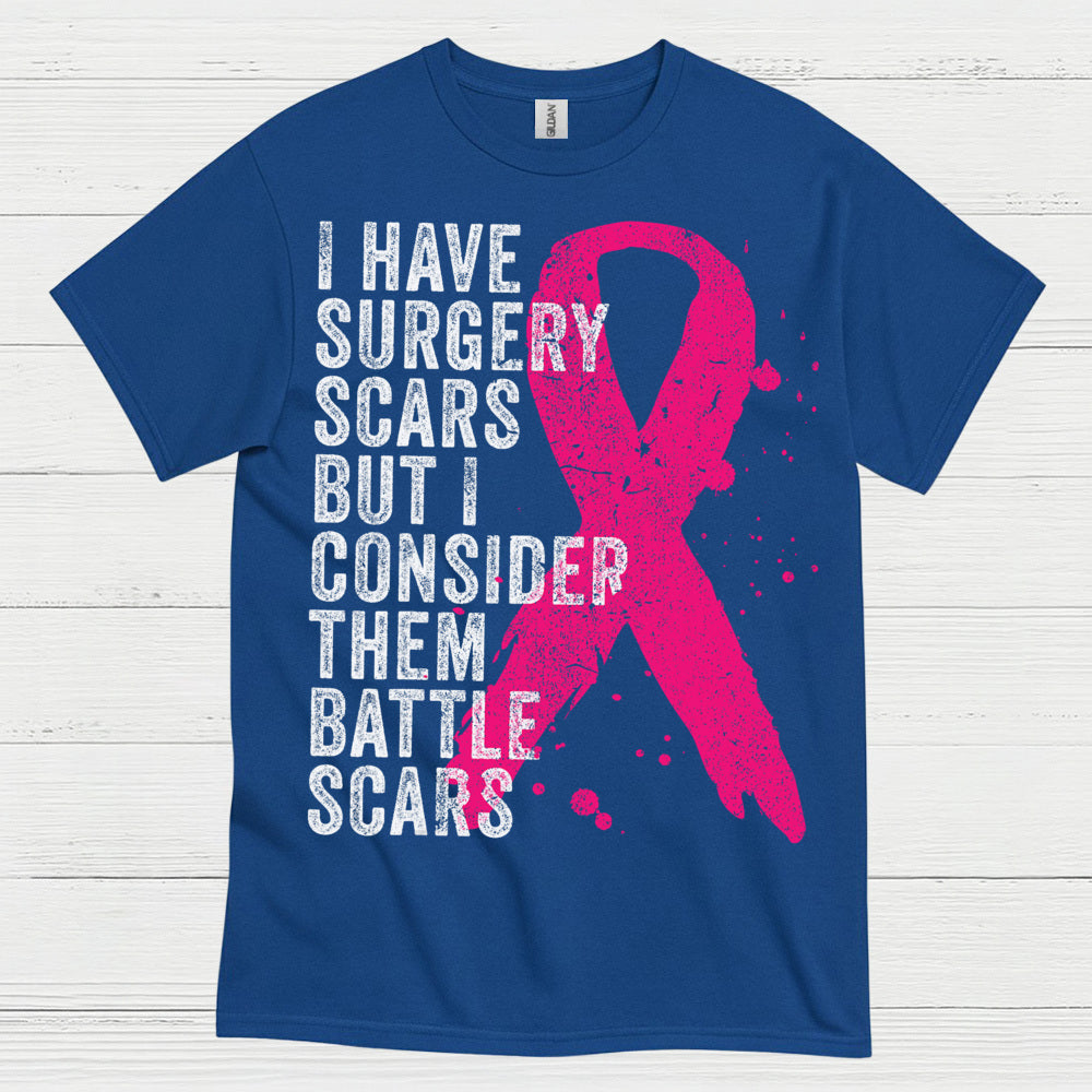 Breast Cancer Battle Scars Survivor T Shirt