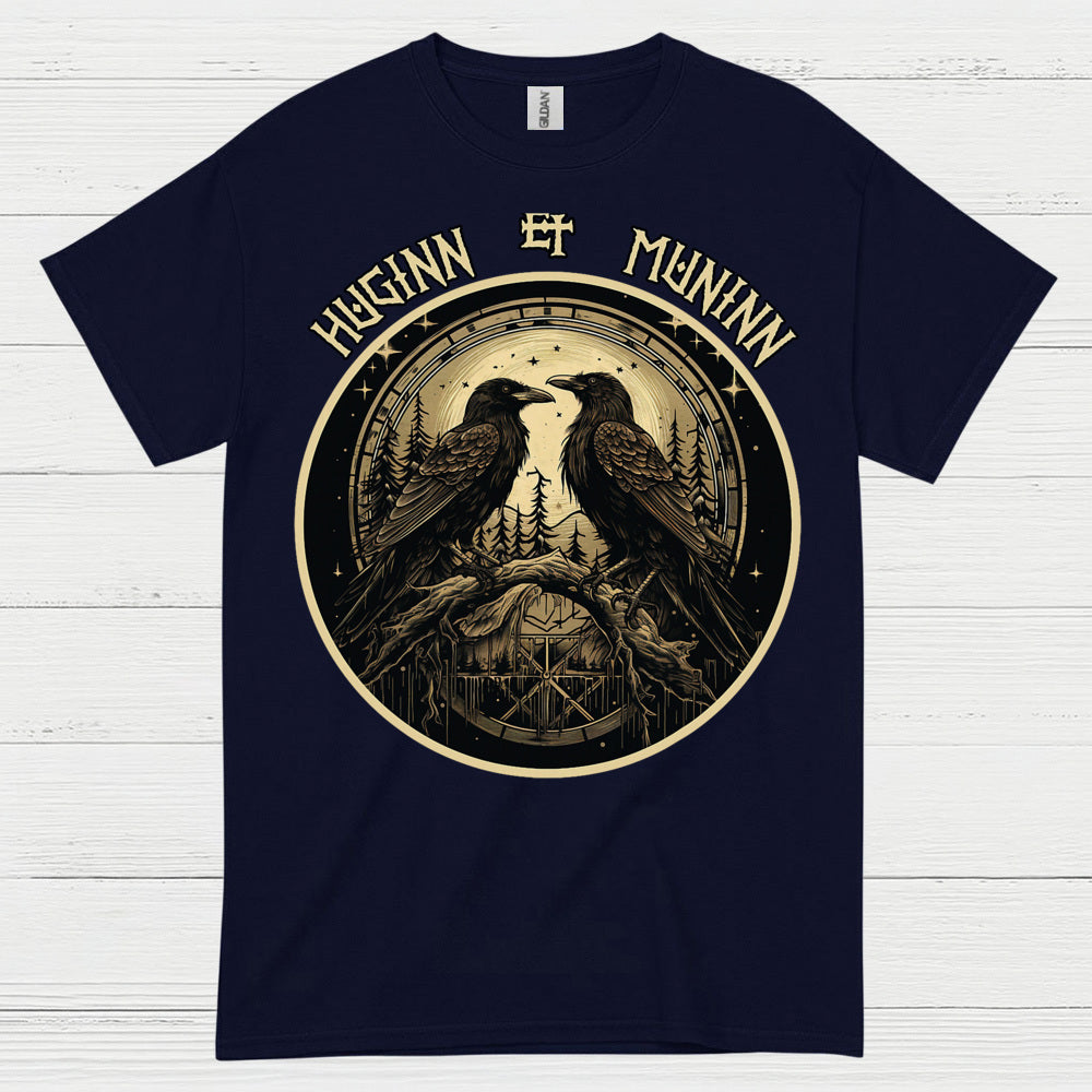 Huginn And Muninn Raven T Shirt