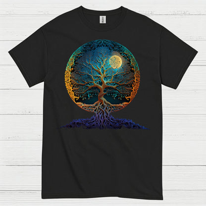 Tree Of Life Moon Art T Shirt