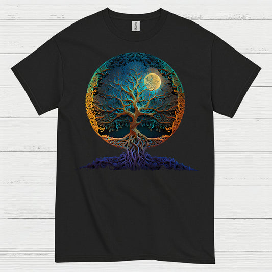 Tree Of Life Moon Art T Shirt