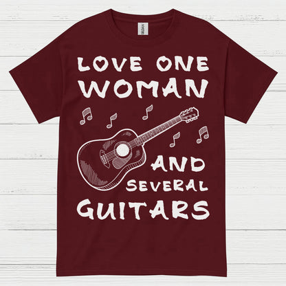 Love One Woman Guitar T Shirt