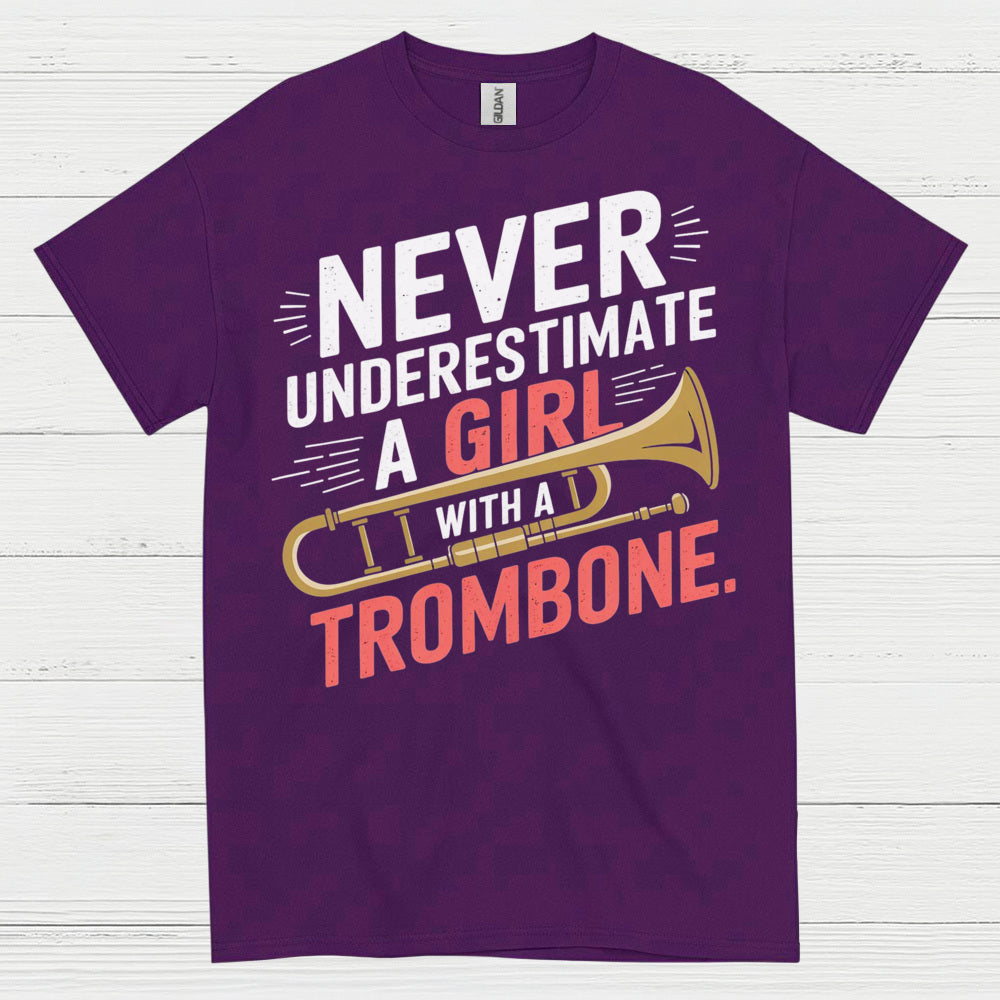Trombone Girl Power Funny T Shirt