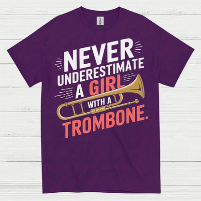 Trombone Girl Power Funny T Shirt
