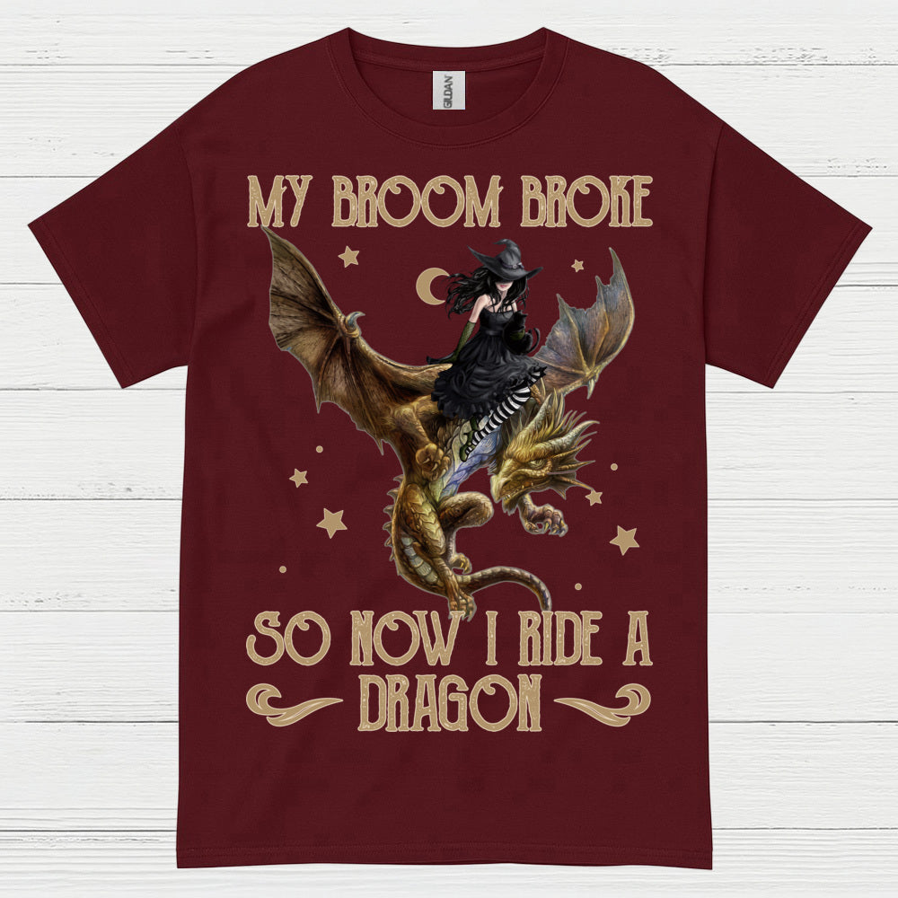 My Broom Broke So Now I Ride A Dragon T Shirt