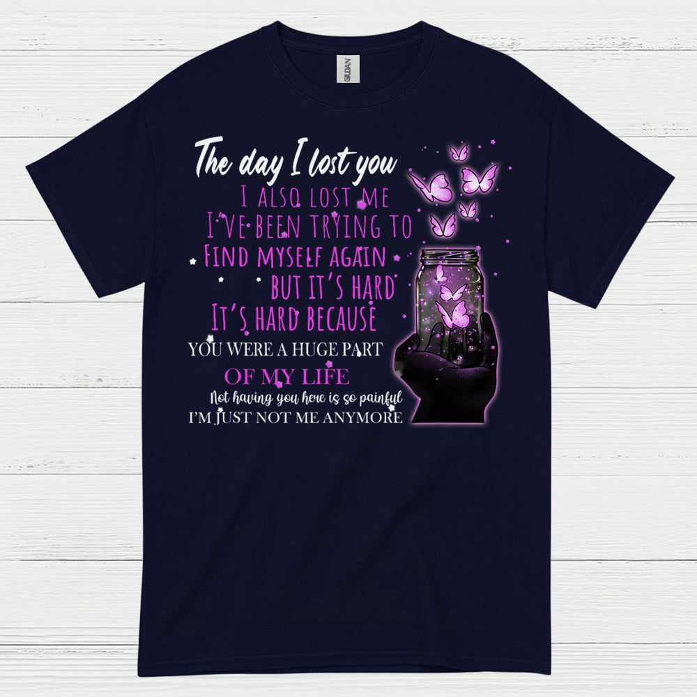 The Day I Lost You Memorial Butterfly T Shirt