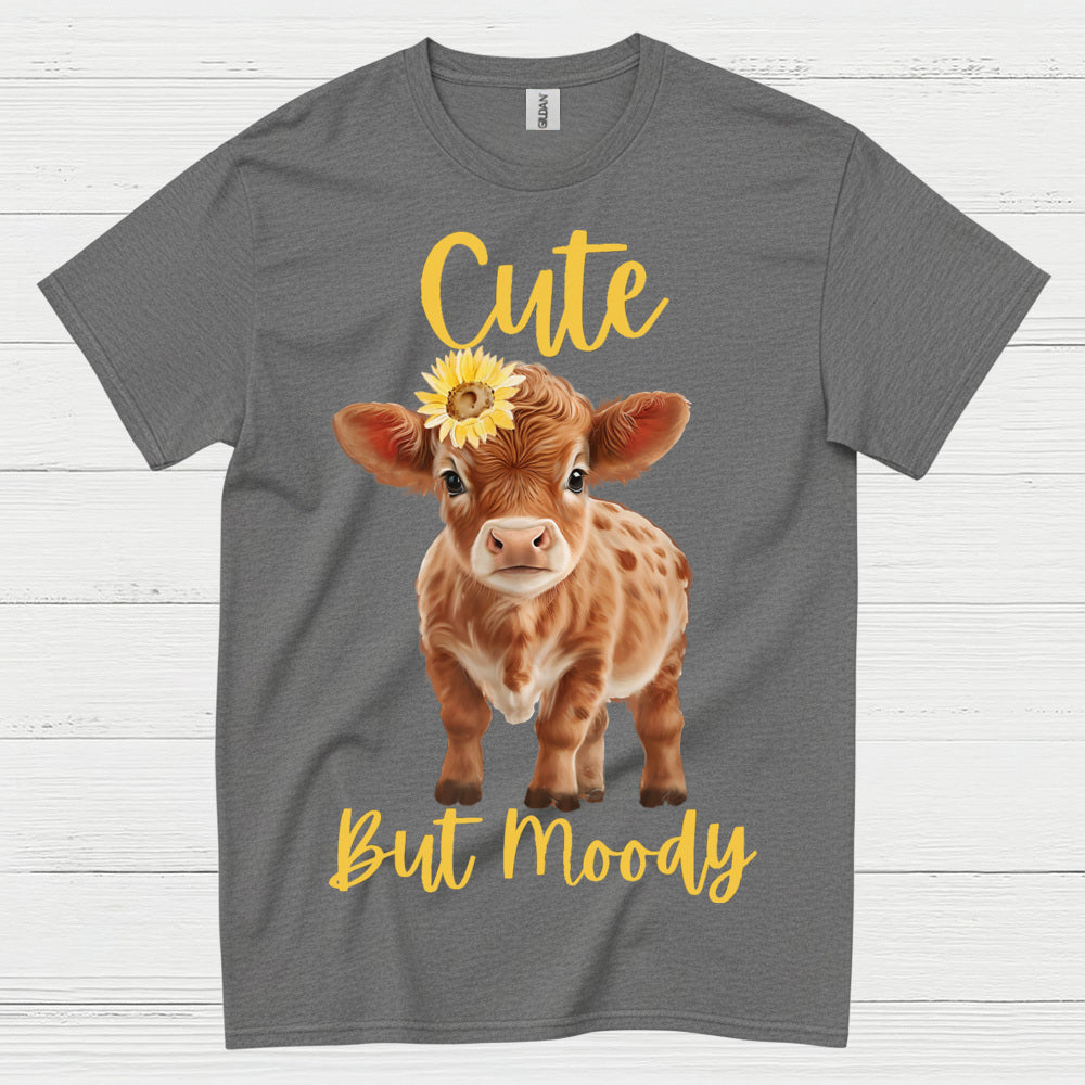 Cute But Moody Cow T Shirt