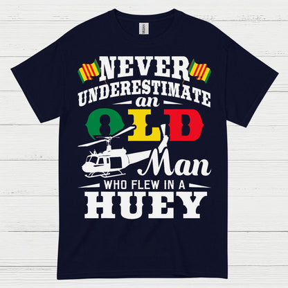 Never Underestimate A QLB Huey Veteran T Shirt