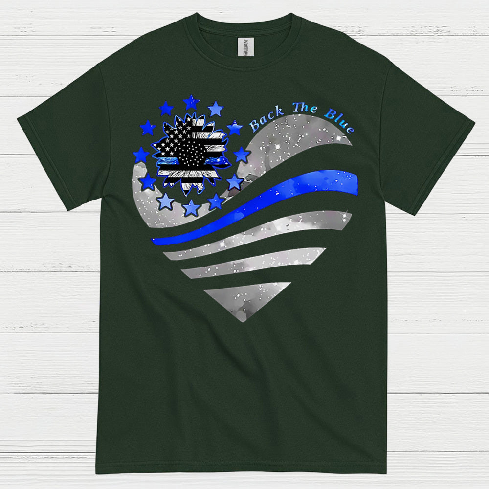 Back The Blue Thin Blue Line T Shirt