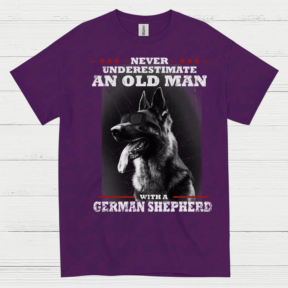 Old Man Shepherd Humor T Shirt