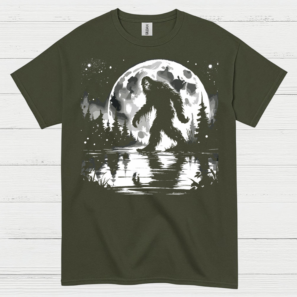 Moonlight Bigfoot Forest T Shirt
