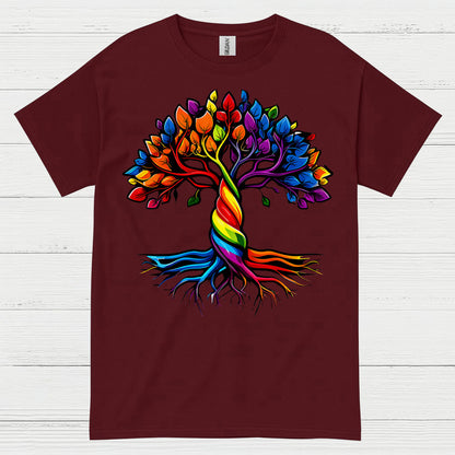 Rainbow Tree Of Life Pride T Shirt
