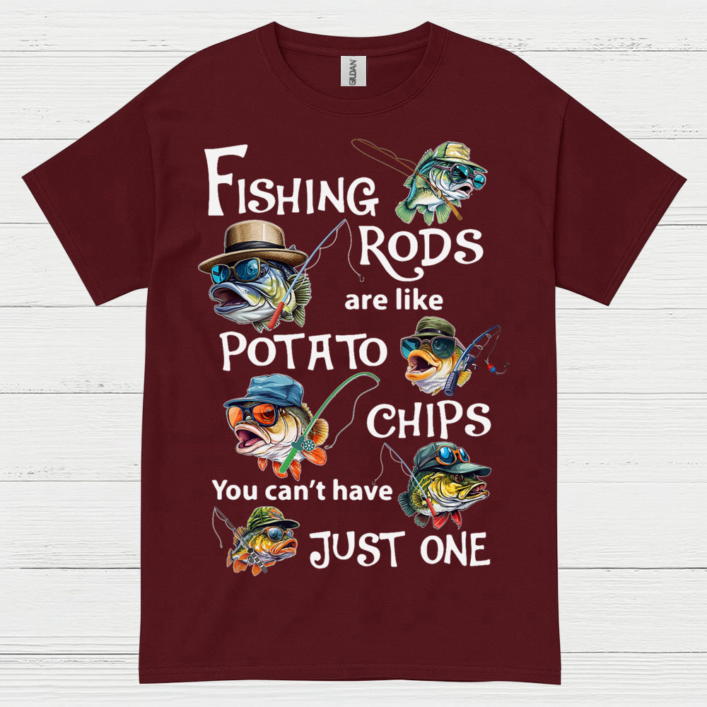 Fishing Rods Potato Chips T Shirt
