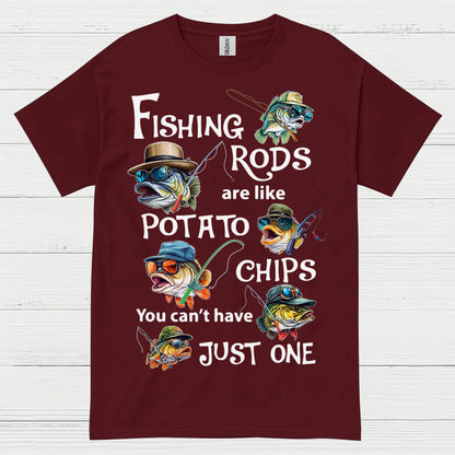 Fishing Rods Potato Chips T Shirt