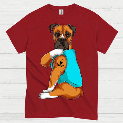 Boxer Mom Tattoo Paw T Shirt