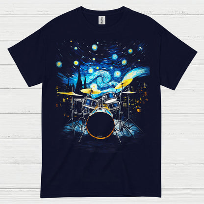 Starry Night Drummer T Shirt