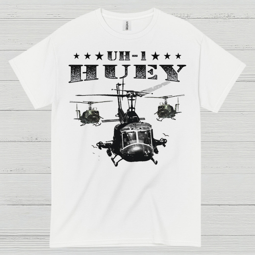 UH-1 Huey Helicopter Veteran T Shirt