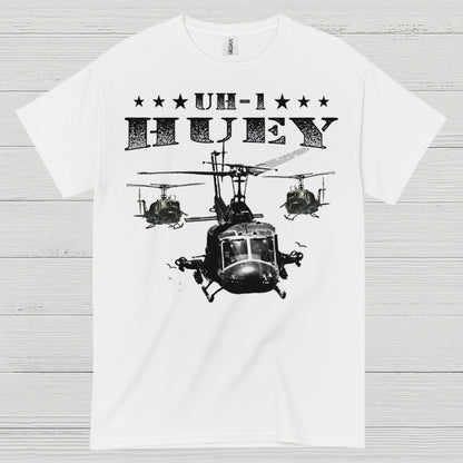 UH-1 Huey Helicopter Veteran T Shirt