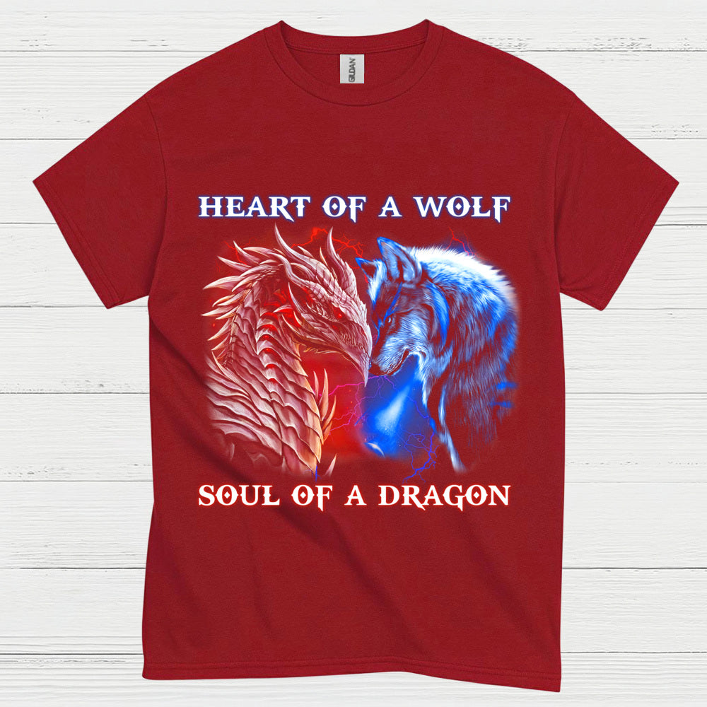 Wolf And Dragon Spirit T Shirt