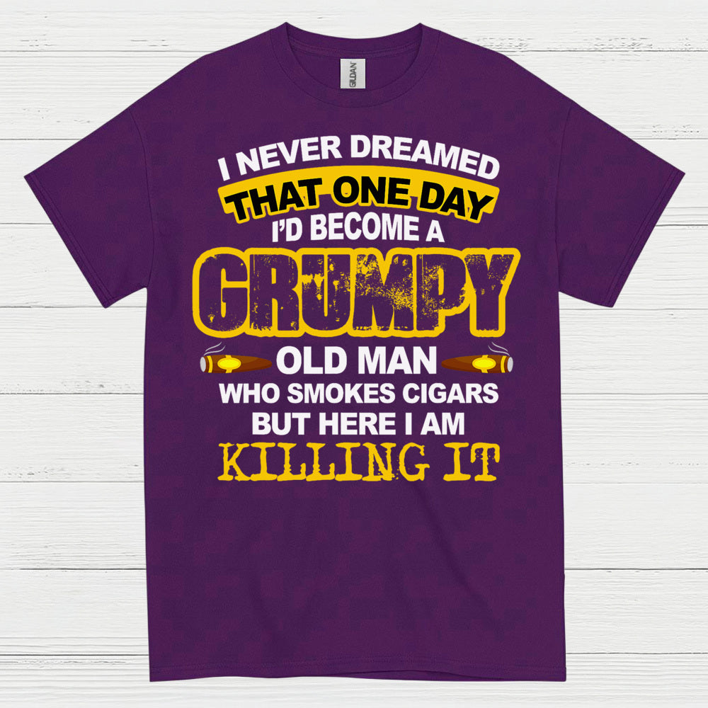 Grumpy Old Man Who Smokes Cigars T Shirt