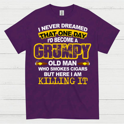 Grumpy Old Man Who Smokes Cigars T Shirt