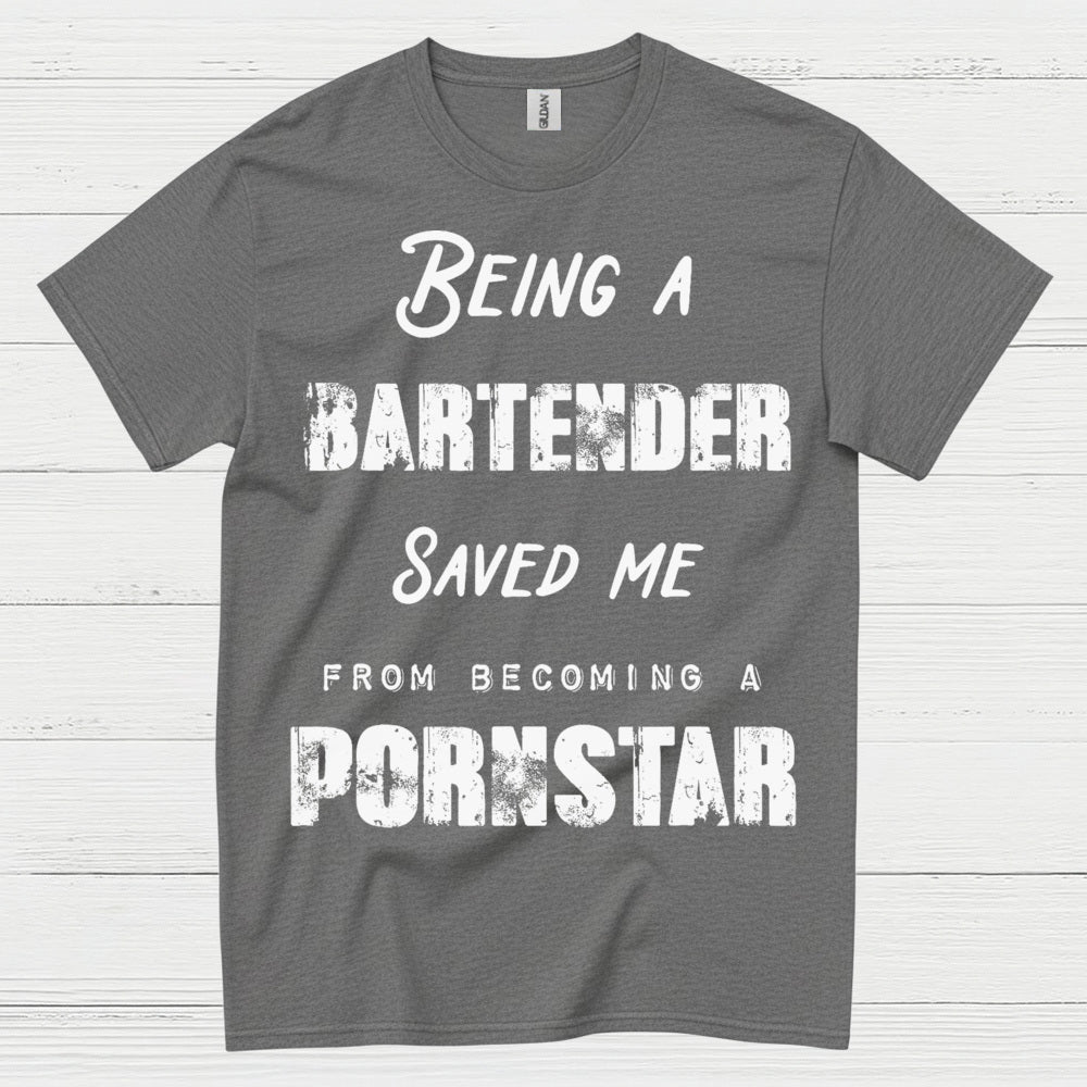 Being A Bartender Saved Me Humor T Shirt